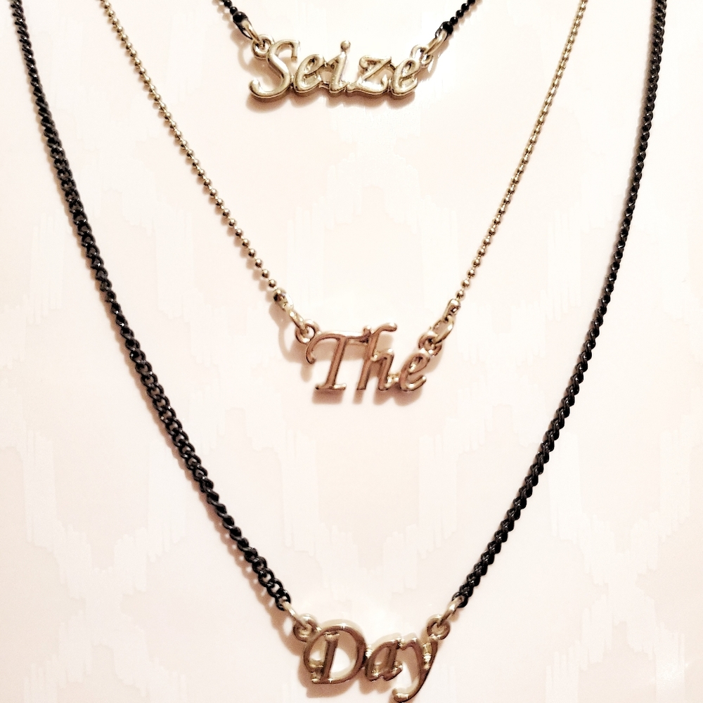 3in1 SEIZE THE DAY necklace - Topshop